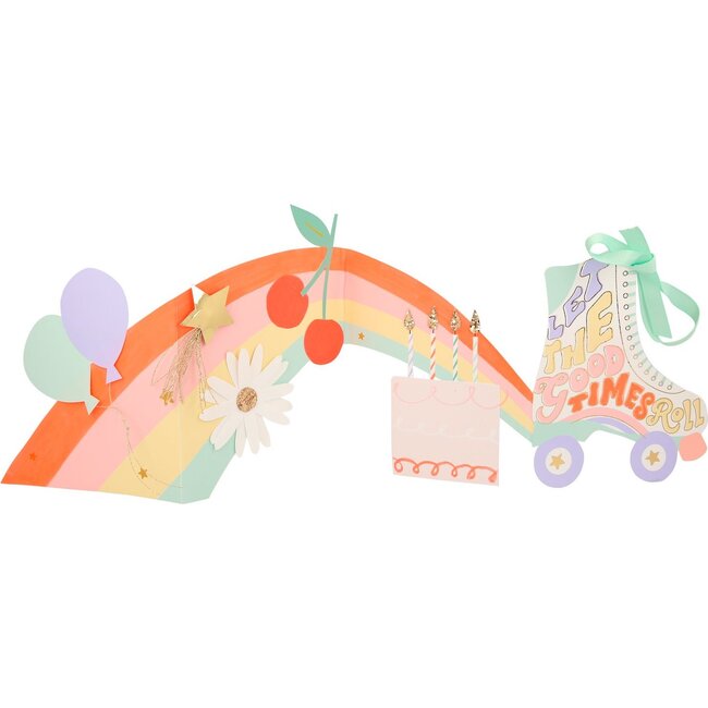 Roller Skates Concertina Card