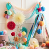 Set of 3 Honeycomb Garlands, Blue Multi - Garlands - 2 - thumbnail