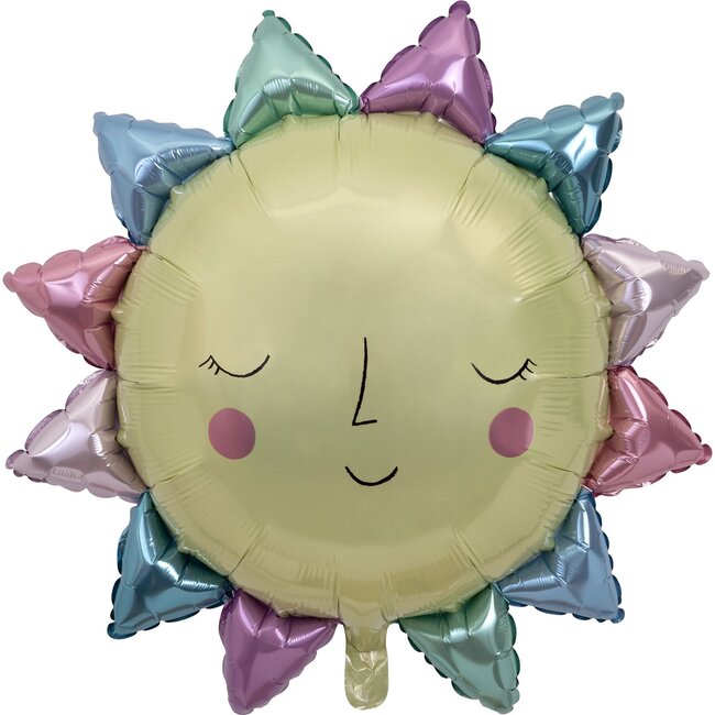Rainbow Sun Foil Balloon