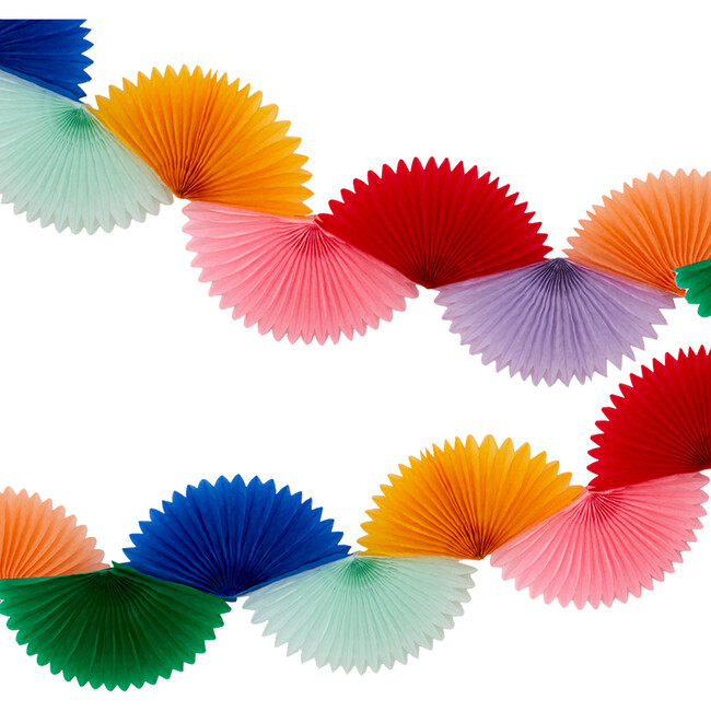 Rainbow Honeycomb Fan Garland