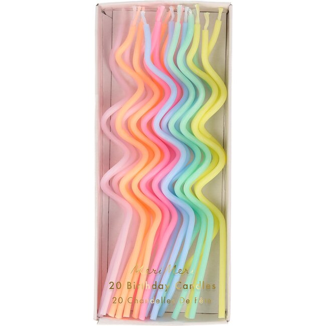 Pastel Swirly Candles