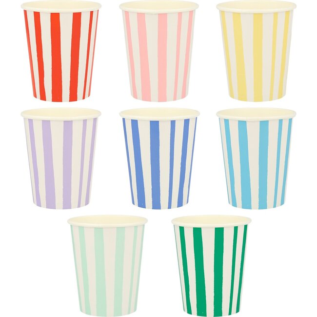 Mixed Stripe Cups