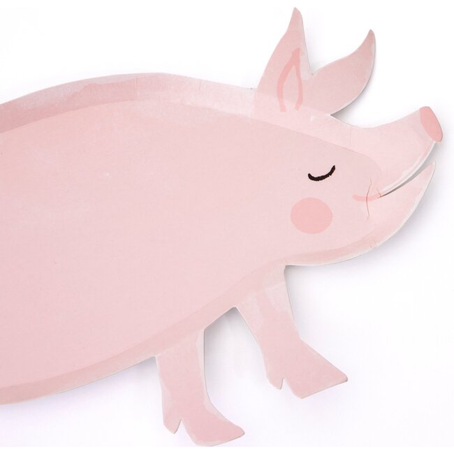 On the Farm Pig Plates