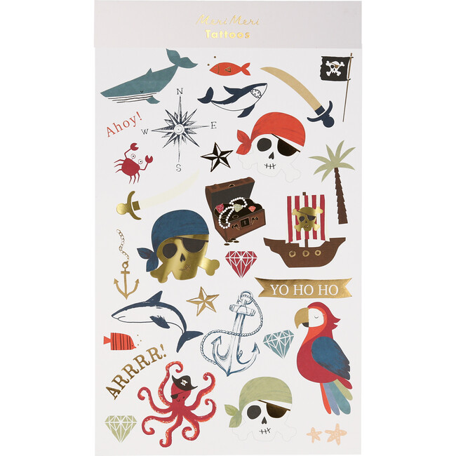 Large Pirate Tattoo Sheets - Favors - 1