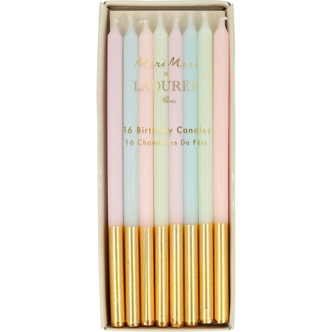 Ladurée Paris Gold Leaf Tapered Candles