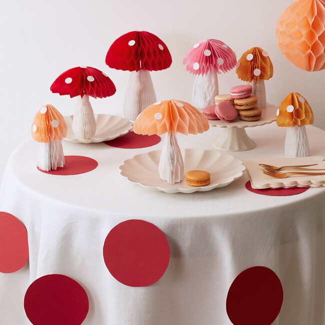 Honeycomb Toadstool Decorations