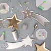Gold Foil Star Plates - Party - 3 - thumbnail