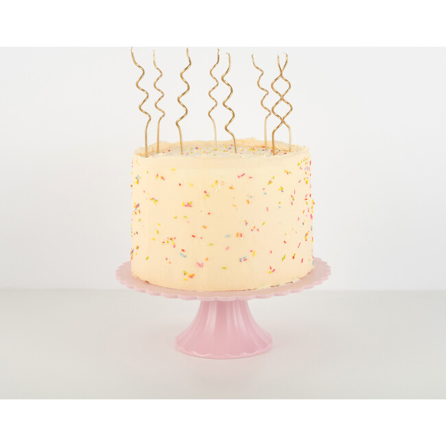 Gold Swirly Candles - Party - 4