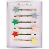 Enamel Star Hair Slides - Hair Accessories - 4