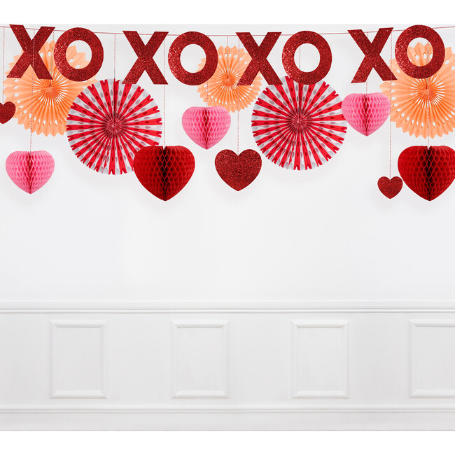 Honeycomb Valentines Garland - Garlands - 6