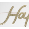 Gold Happy Birthday Garland Set - Garlands - 3 - thumbnail