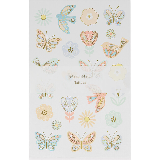 Birds & Butterflies Tattoo Sheets