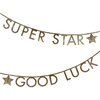 Gold Glitter Letter Garland Kit - Garlands - 1 - thumbnail
