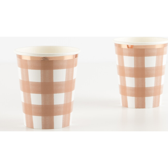 Burnt Orange Gingham Cups - Party - 2