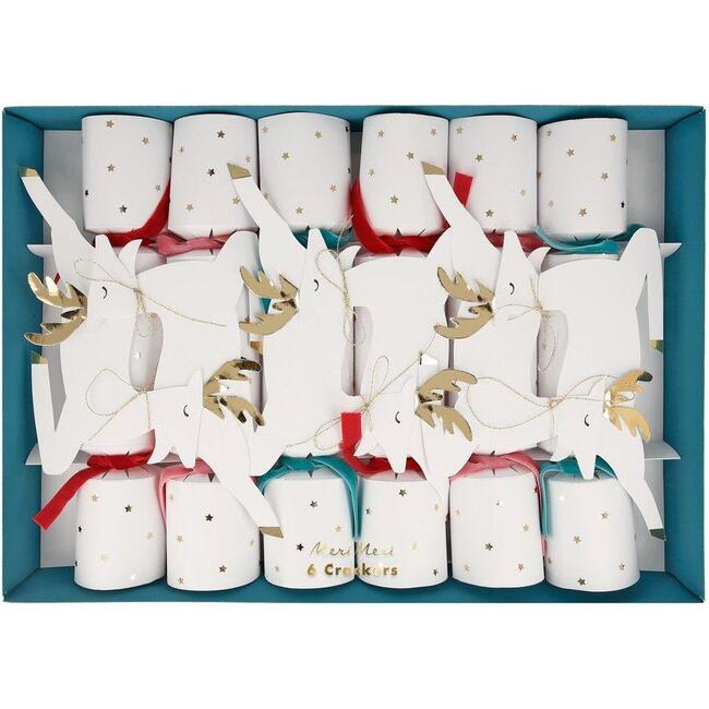 Leaping Reindeer Medium Crackers - Party - 1