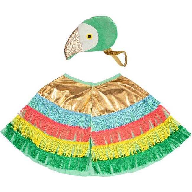 Parrot Fringed Cape Dress Up