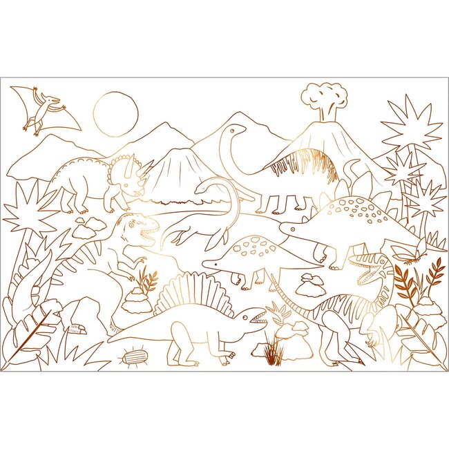 Dinosaur Kingdom Coloring Posters (US) - Favors - 4