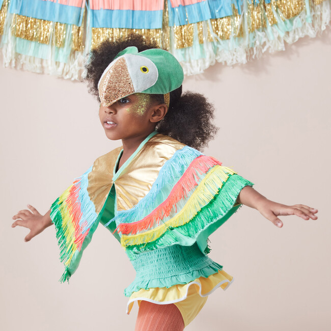 Parrot Fringed Cape Dress Up