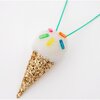 Ice Cream Pompom Necklace - Necklaces - 2 - thumbnail