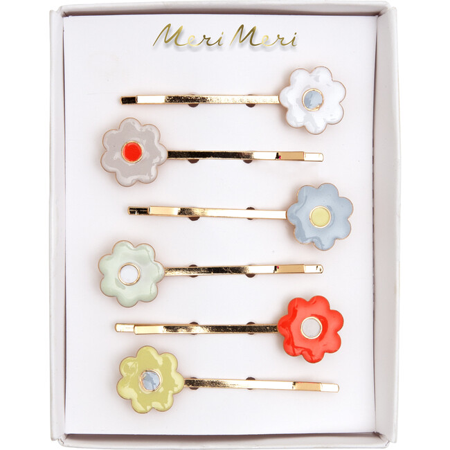 Daisy Enamel Hair Slides