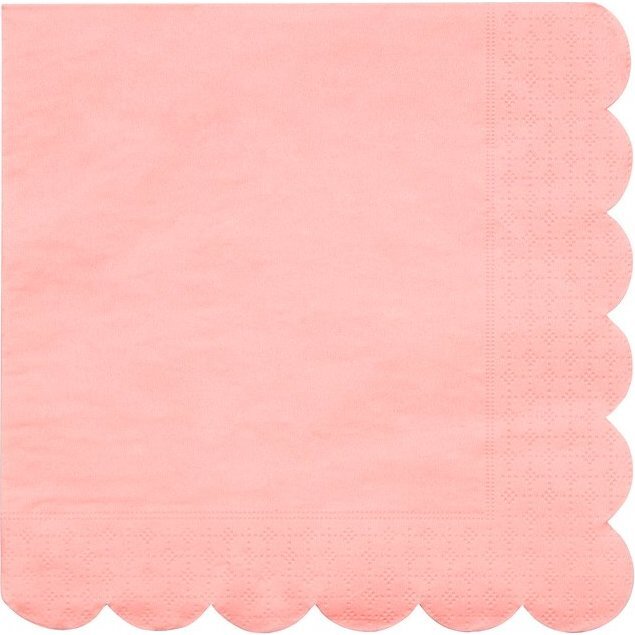 Neon Coral Large Napkins - Tableware - 1