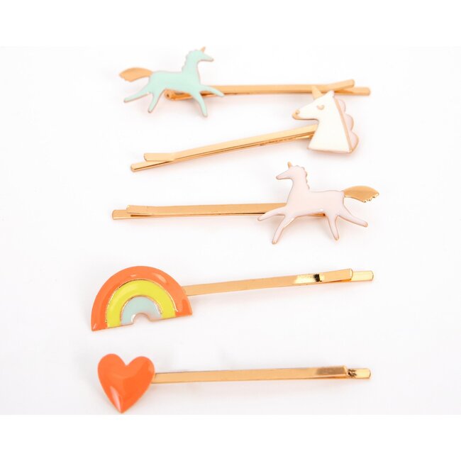Unicorn Enamel Hairclips