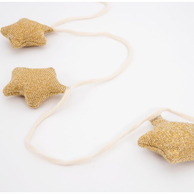 Gold Knitted Star Garland