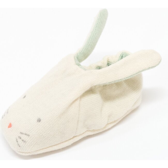 Bunny Baby Booties, Mint - Booties - 5