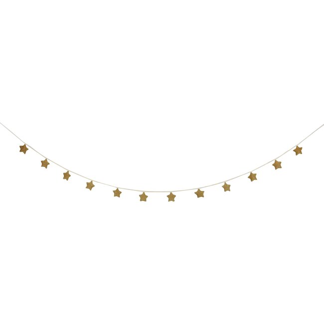 Gold Knitted Star Garland - Wall Décor - 5