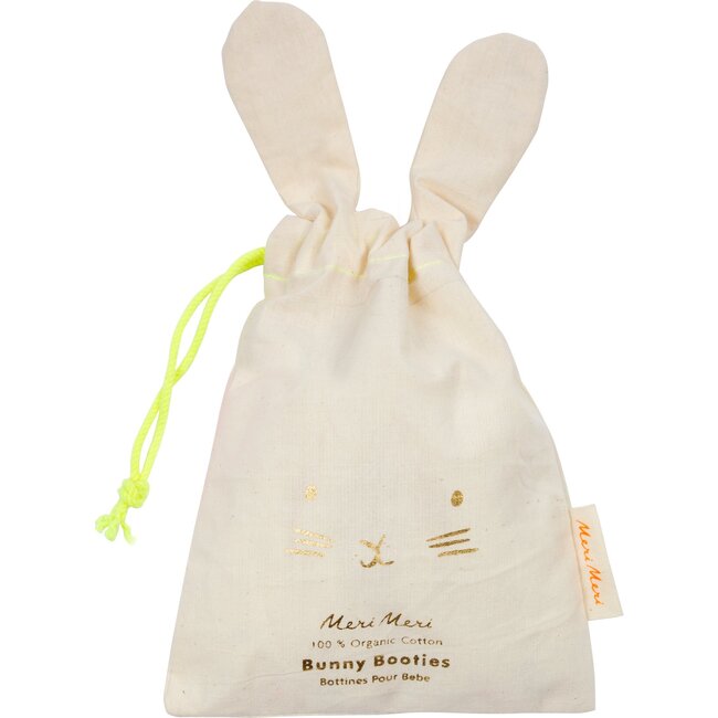 Bunny Baby Booties, Mint - Booties - 6