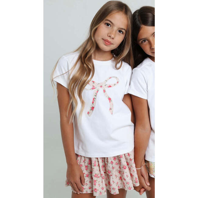 Bow T-Shirt in Petite Rose