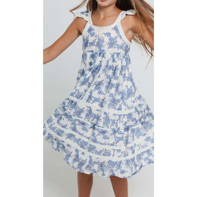 Claret Dress in Blue Reverie