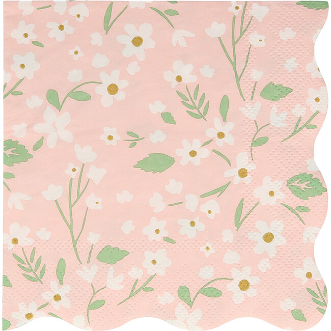 Set of 20 Ditsy Floral Small Napkins, Multi