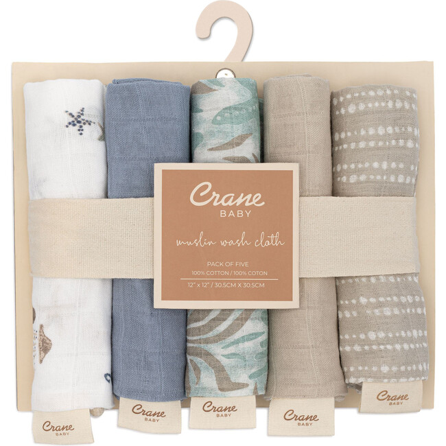 Cove 5-pc. Cotton Baby Washcloth Set (Sea Life)
