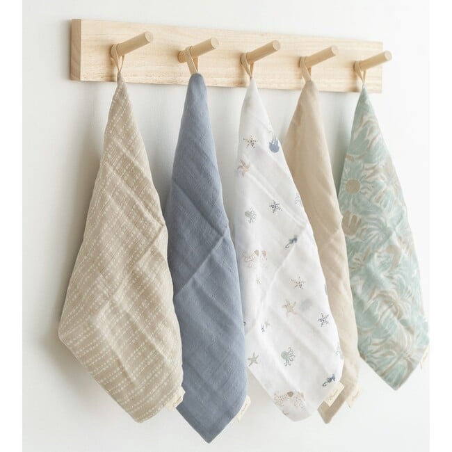 Cove 5-pc. Cotton Baby Washcloth Set (Sea Life) - Washcloths & Hand Towels - 7