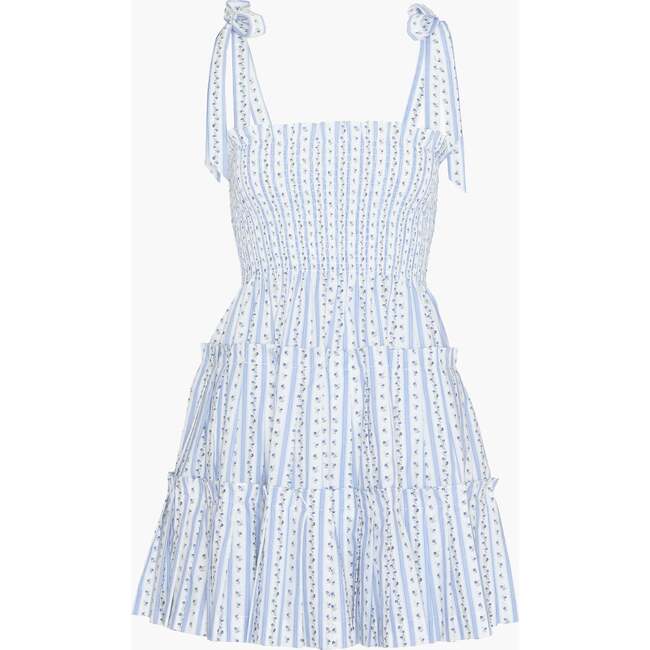 The Ribbon Charlotte Nap Dress - Blue Petal Stripe