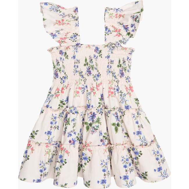 The Tiny Ellie Nap Dress - Pink Scallop Bow Chintz