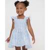 The Tiny Ellie Nap Dress - Blue Petal Stripe - Dresses - 2 - thumbnail