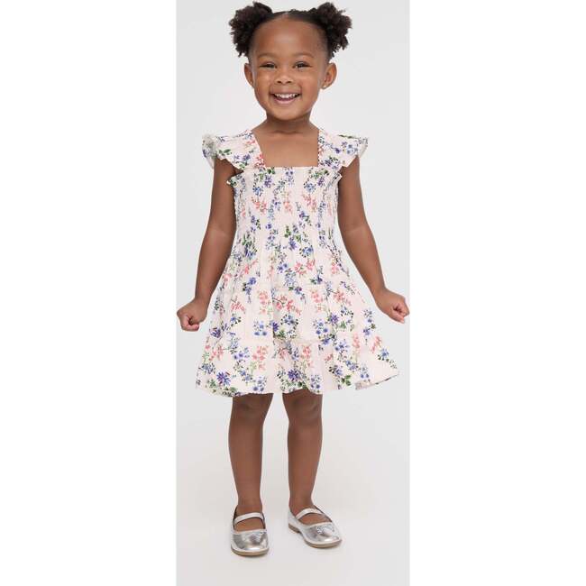 The Tiny Ellie Nap Dress - Pink Scallop Bow Chintz