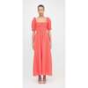 The Scarlett Nap Dress, Coral Daisy Broderie - Dresses - 2