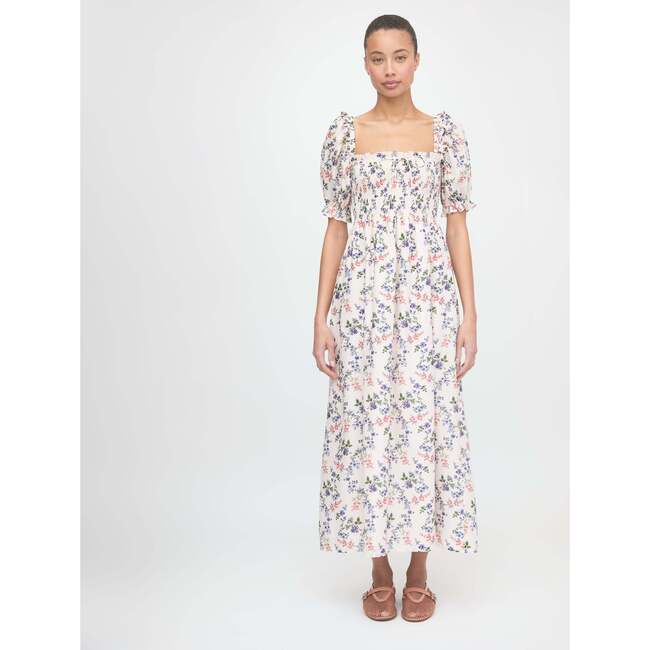 The Scarlett Nap Dress, Pink Scallop Bow Chintz