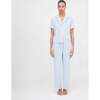 The Marina Pajama Set - Blue Petal Stripe - Pajamas - 3
