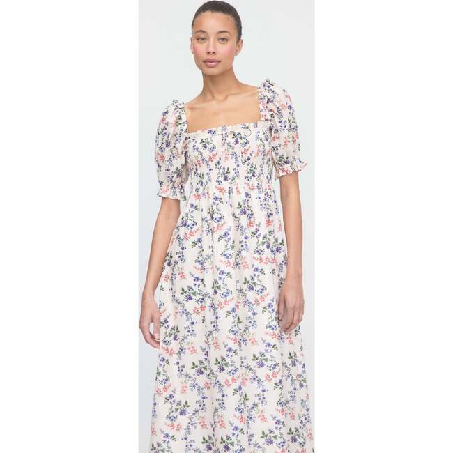 The Scarlett Nap Dress, Pink Scallop Bow Chintz - Dresses - 3