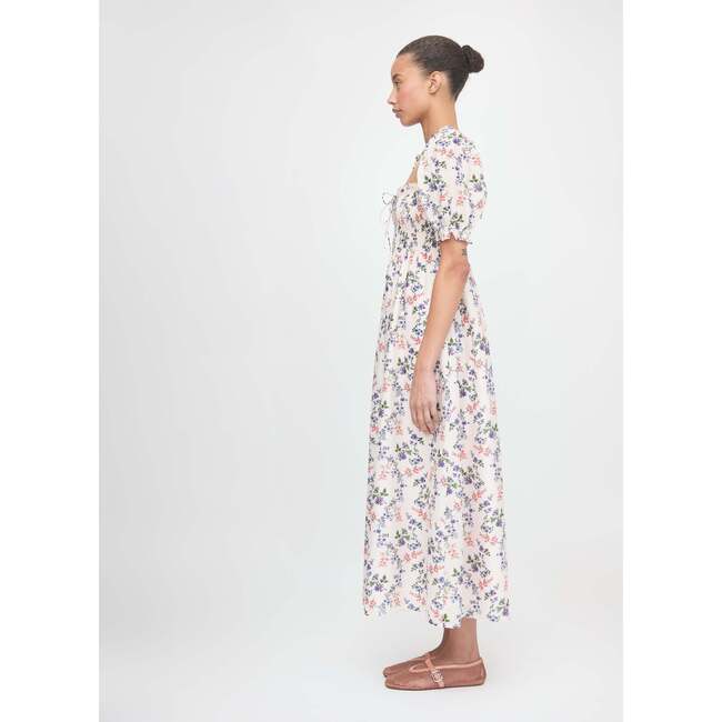The Scarlett Nap Dress, Pink Scallop Bow Chintz - Dresses - 4