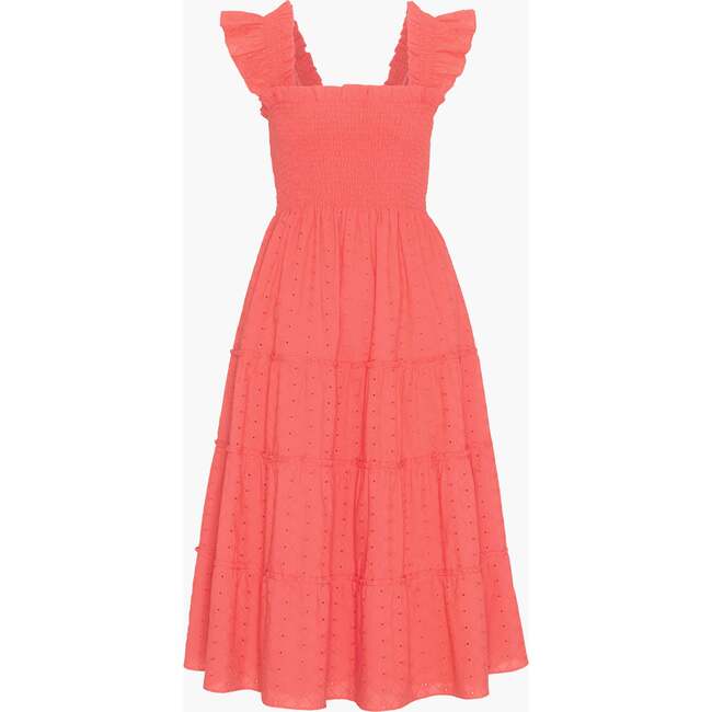 The Ellie Nap Dress, Coral Daisy Broderie