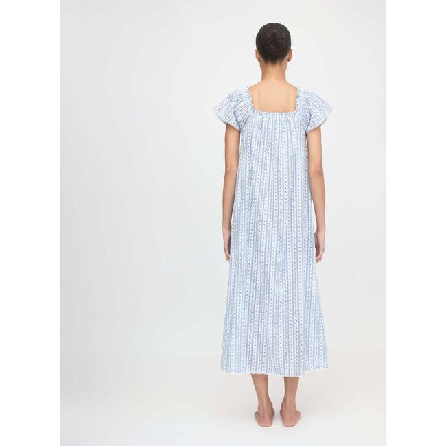 The Therese Nightgown - Blue Petal Stripe - Nightgowns - 5