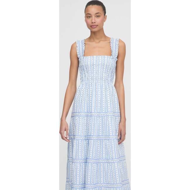 The Kimmy Nap Dress, Blue Petal Stripe - Dresses - 3