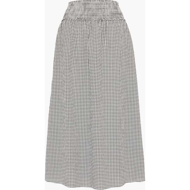 The Delphine Nap Skirt - Black/Sand Gingham