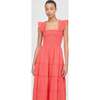 The Ellie Nap Dress, Coral Daisy Broderie - Dresses - 2