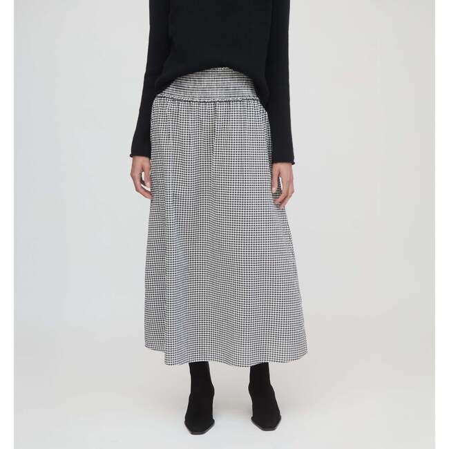The Delphine Nap Skirt - Black/Sand Gingham - Skirts - 3